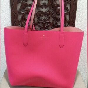 Kate Spade Reversible Tote with coin purse in Fuchsia